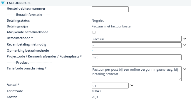 JOIN Amsterdam factuurregel